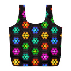 Pattern Background Colorful Design Full Print Recycle Bag (l)