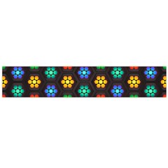 Pattern Background Colorful Design Large Flano Scarf 