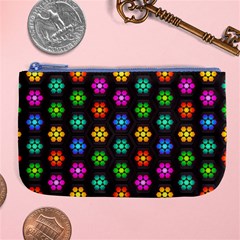 Pattern Background Colorful Design Large Coin Purse