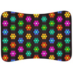 Pattern Background Colorful Design Velour Seat Head Rest Cushion