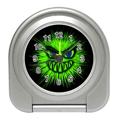 Monster Green Evil Common Travel Alarm Clock