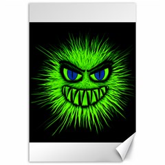 Monster Green Evil Common Canvas 24  X 36 