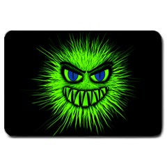 Monster Green Evil Common Large Doormat 