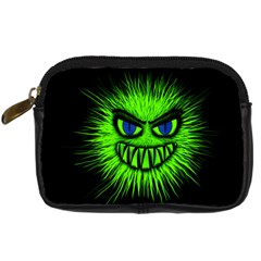 Monster Green Evil Common Digital Camera Leather Case