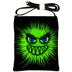 Monster Green Evil Common Shoulder Sling Bag