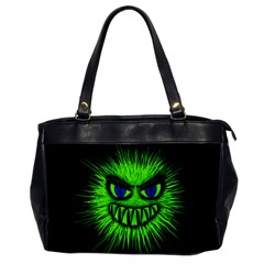 Monster Green Evil Common Oversize Office Handbag