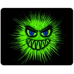 Monster Green Evil Common Fleece Blanket (medium) 