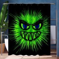 Monster Green Evil Common Shower Curtain 60  X 72  (medium)  by HermanTelo