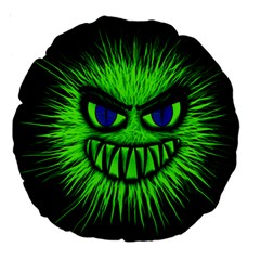 Monster Green Evil Common Large 18  Premium Round Cushions