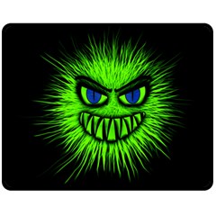 Monster Green Evil Common Double Sided Fleece Blanket (medium) 