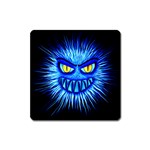 Monster Blue Attack Square Magnet Front