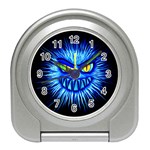 Monster Blue Attack Travel Alarm Clock Front