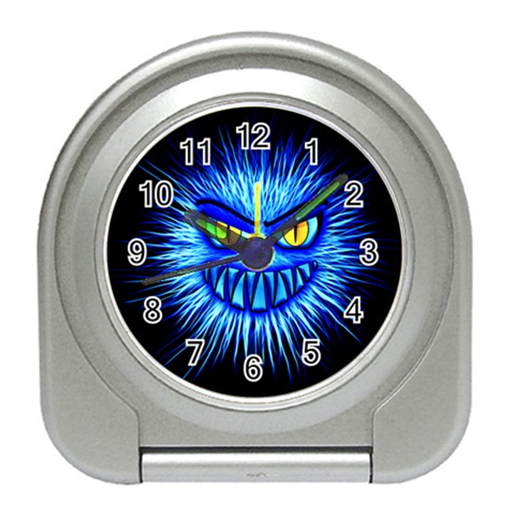 Monster Blue Attack Travel Alarm Clock