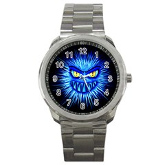 Monster Blue Attack Sport Metal Watch