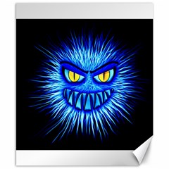 Monster Blue Attack Canvas 8  X 10  by HermanTelo