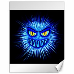 Monster Blue Attack Canvas 12  X 16  by HermanTelo