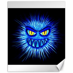 Monster Blue Attack Canvas 16  X 20  by HermanTelo