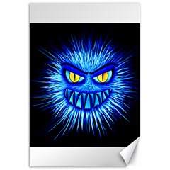 Monster Blue Attack Canvas 20  X 30  by HermanTelo