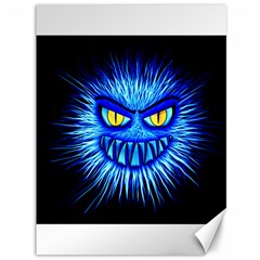 Monster Blue Attack Canvas 36  X 48  by HermanTelo