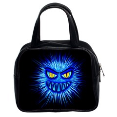 Monster Blue Attack Classic Handbag (two Sides)