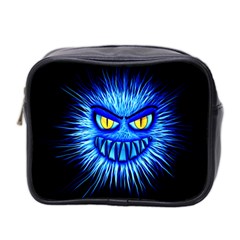 Monster Blue Attack Mini Toiletries Bag (two Sides) by HermanTelo