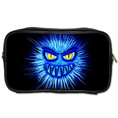 Monster Blue Attack Toiletries Bag (one Side) by HermanTelo