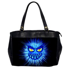 Monster Blue Attack Oversize Office Handbag (2 Sides)