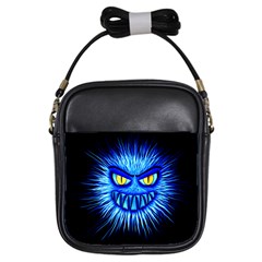 Monster Blue Attack Girls Sling Bag by HermanTelo