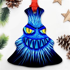 Monster Blue Attack Christmas Tree Ornament (two Sides)