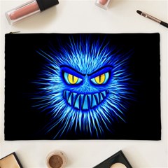 Monster Blue Attack Cosmetic Bag (xxl) by HermanTelo