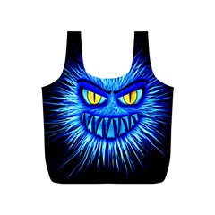 Monster Blue Attack Full Print Recycle Bag (s) by HermanTelo