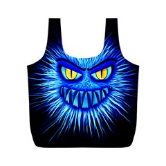 Monster Blue Attack Full Print Recycle Bag (m)