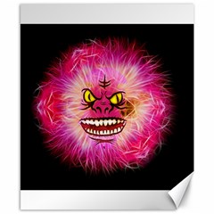 Monster Pink Eyes Aggressive Fangs Canvas 8  X 10 