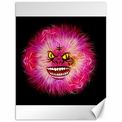 Monster Pink Eyes Aggressive Fangs Canvas 12  X 16 