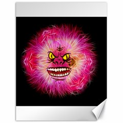 Monster Pink Eyes Aggressive Fangs Canvas 18  X 24 