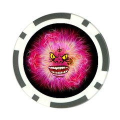 Monster Pink Eyes Aggressive Fangs Poker Chip Card Guard (10 Pack) by HermanTelo