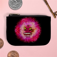 Monster Pink Eyes Aggressive Fangs Mini Coin Purse