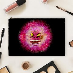 Monster Pink Eyes Aggressive Fangs Cosmetic Bag (large) by HermanTelo