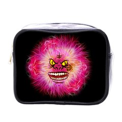 Monster Pink Eyes Aggressive Fangs Mini Toiletries Bag (one Side) by HermanTelo