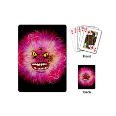 Monster Pink Eyes Aggressive Fangs Playing Cards (mini)