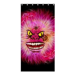 Monster Pink Eyes Aggressive Fangs Shower Curtain 36  X 72  (stall) 