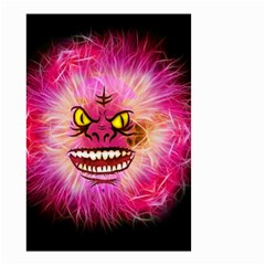 Monster Pink Eyes Aggressive Fangs Small Garden Flag (two Sides) by HermanTelo