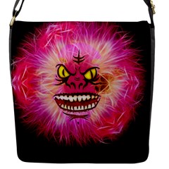 Monster Pink Eyes Aggressive Fangs Flap Closure Messenger Bag (s) by HermanTelo