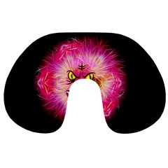 Monster Pink Eyes Aggressive Fangs Travel Neck Pillows