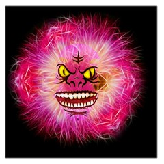 Monster Pink Eyes Aggressive Fangs Large Satin Scarf (square)