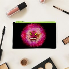 Monster Pink Eyes Aggressive Fangs Cosmetic Bag (xs) by HermanTelo