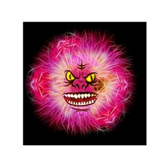 Monster Pink Eyes Aggressive Fangs Small Satin Scarf (square)