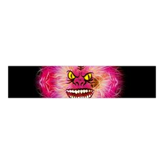 Monster Pink Eyes Aggressive Fangs Velvet Scrunchie by HermanTelo