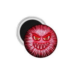 Monster Red Eyes Aggressive Fangs 1 75  Magnets by HermanTelo