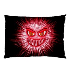 Monster Red Eyes Aggressive Fangs Pillow Case